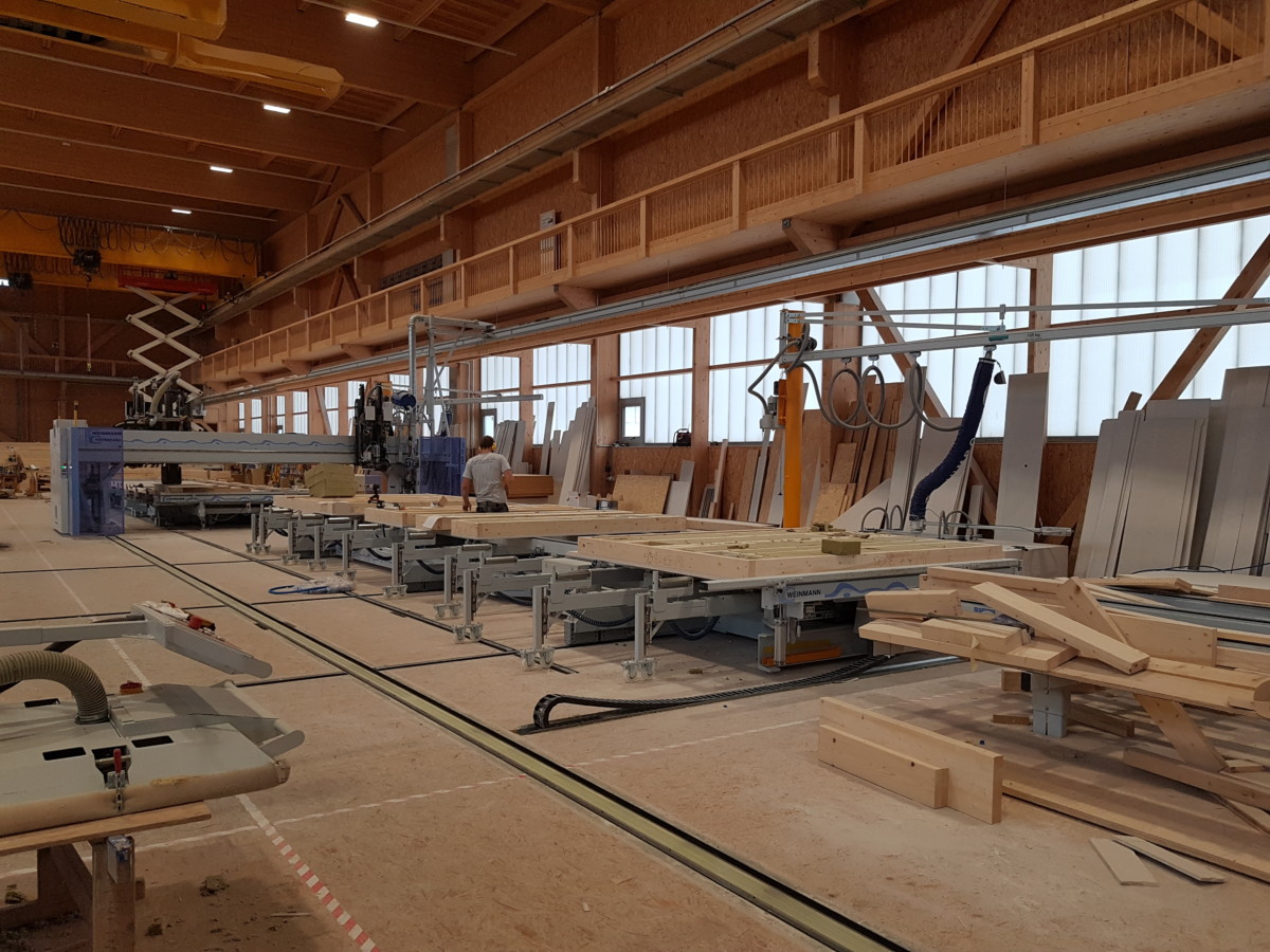 Bad Horn Hotel & Spa: Vorproduktion Elemente für Modulbau | Krattiger Holzbau AG Amriswil