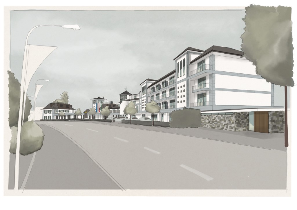 Bad Horn Hotel & Spa: Visualisierung Modulbau | Krattiger Holzbau AG Amriswil