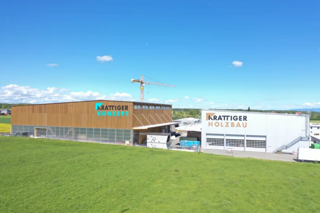 modulhalle-produktionshalle-schwarzland-krattiger-holzbau-ag-amriswil Modulhalle und Produktionshalle Elementbau Schwarzland der Krattiger Holzbau AG Amriswil