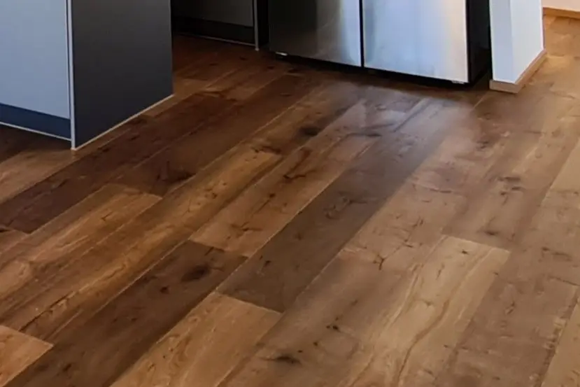Ausschnitt Parkettboden von der Krattiger Holzbau AG Amriswil