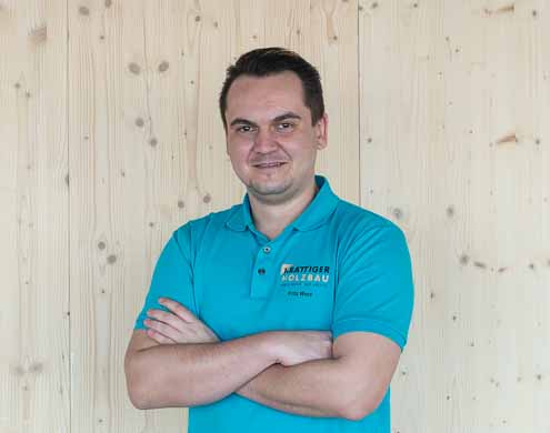 Fritz Werz Techniker HF Holzbau und Projektleiter bei der Krattiger Holzbau AG Amriswil